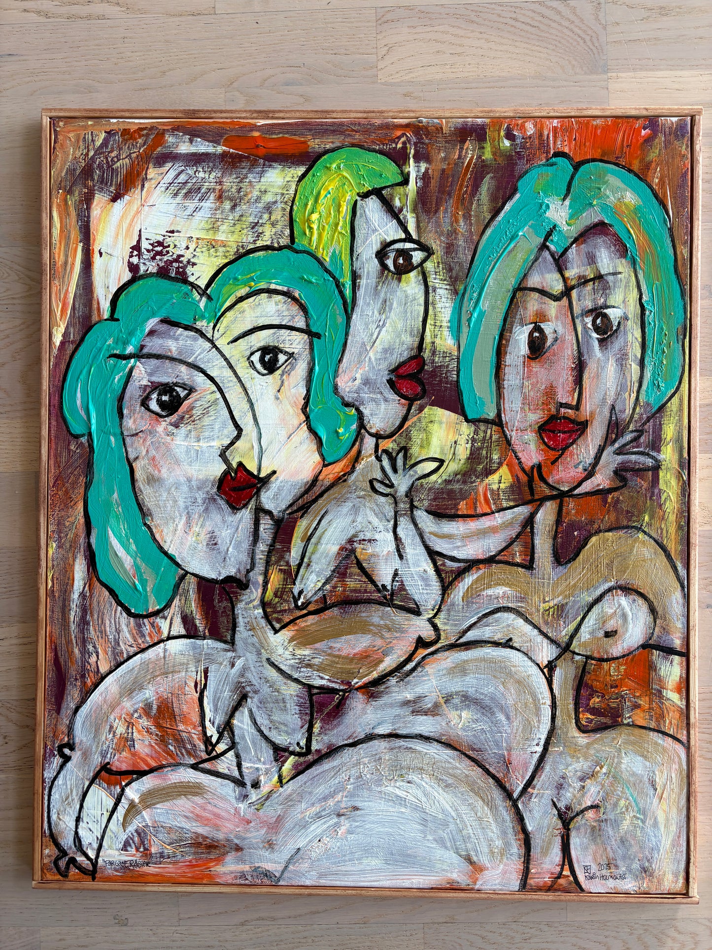 Färgade röster - 55X65 CM