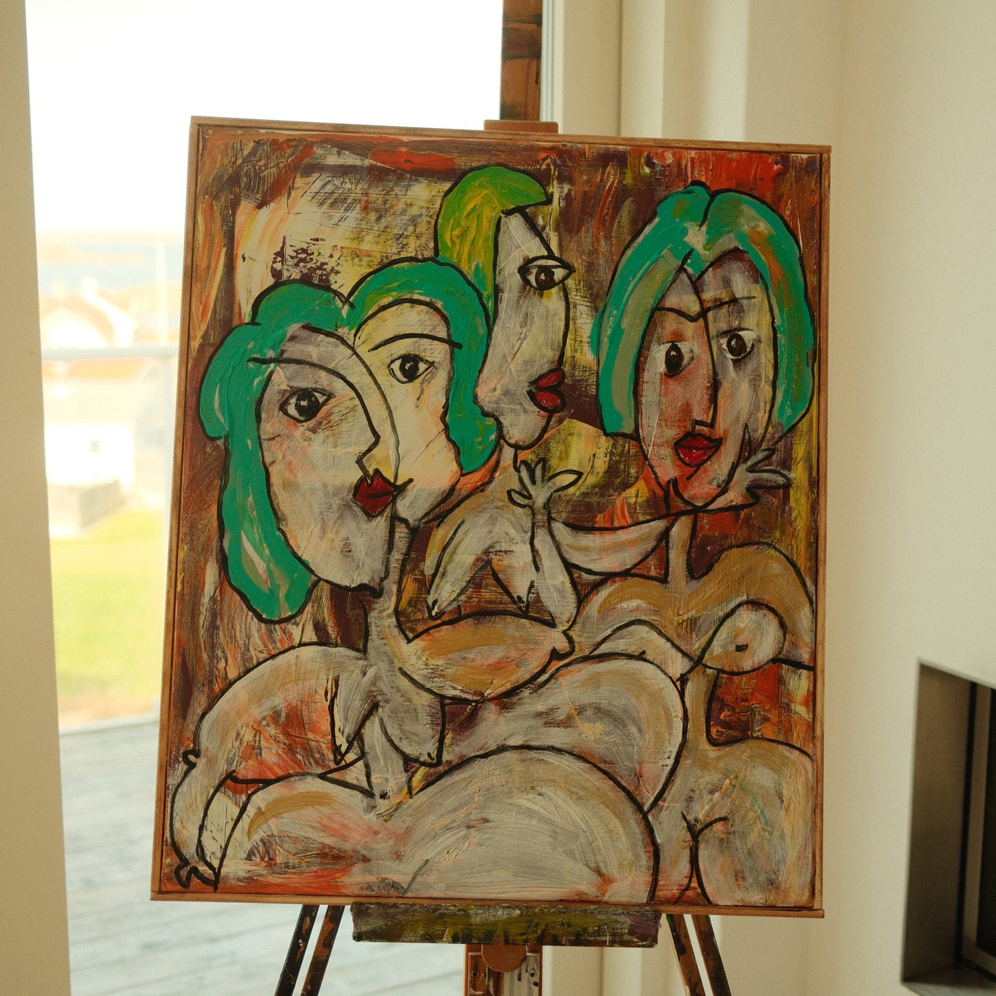 Färgade röster - 55X65 CM
